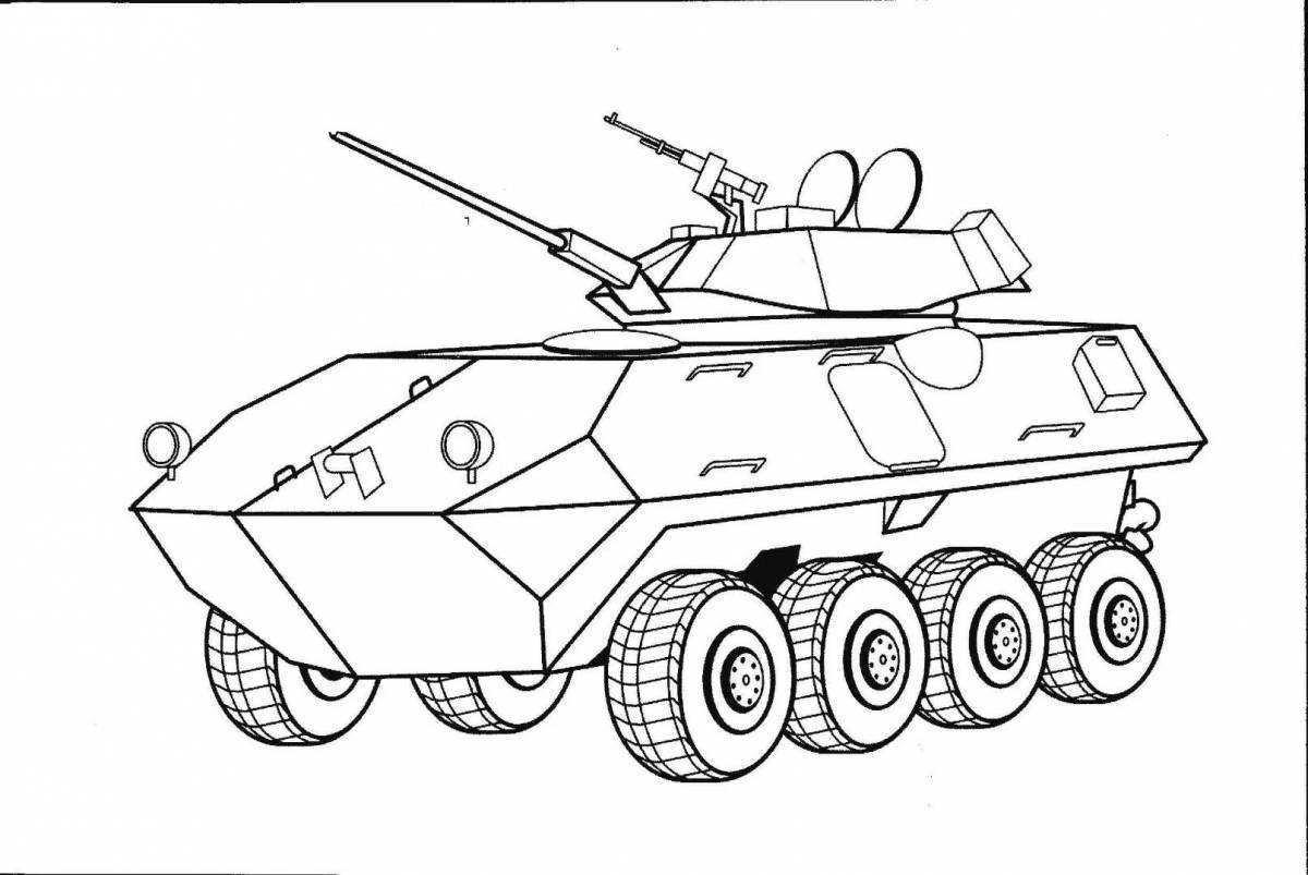 Рисунок бтр 80 карандашом