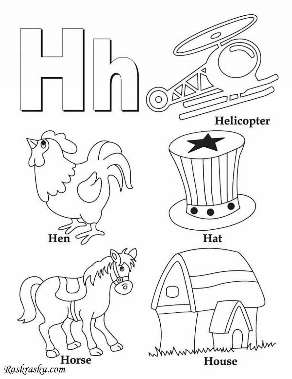 Алфавит слова на букву н. Английские буквы для раскрашивания. Английская буква h. Раскраска "алфавит английский". Английский алфавит в картинках раскраска.
