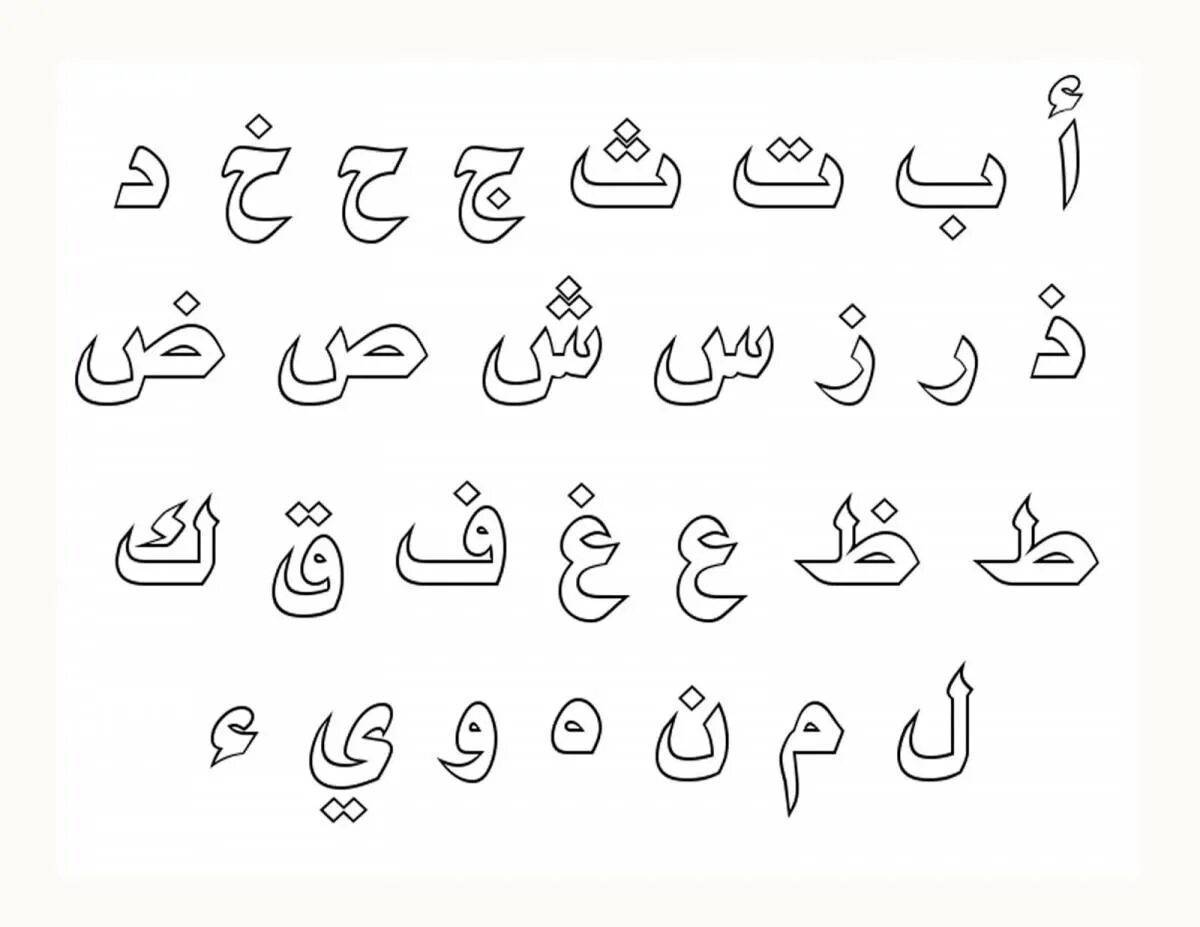 Буквы арабские #3
