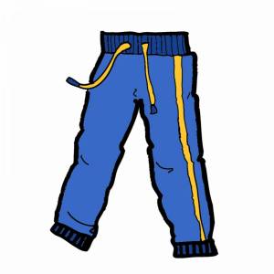 Раскраска брюки для детей #3 #224975