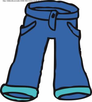 Раскраска брюки для детей #8 #224980
