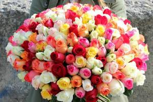 Раскраска букеты цветов красивые крупные #2 #227473