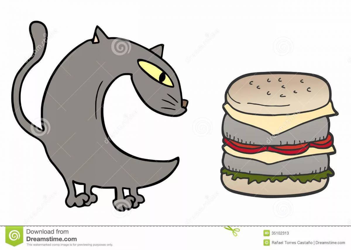 Бургер котик #13