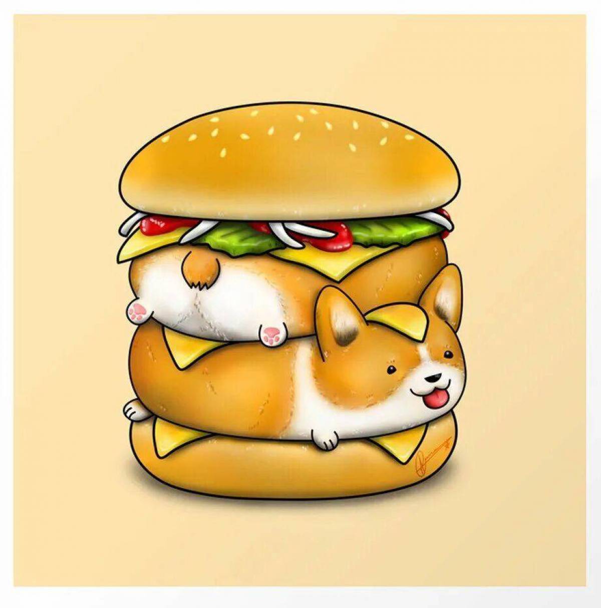 Бургер котик #32