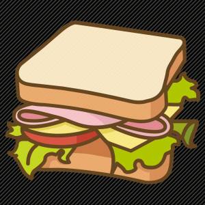 Раскраска бутерброд для детей #4 #228708
