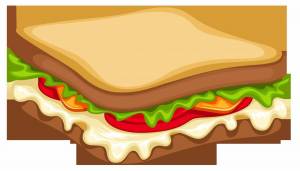 Раскраска бутерброд для детей #13 #228717