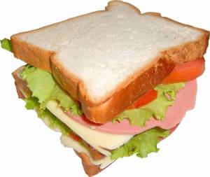 Раскраска бутерброд для детей #30 #228734