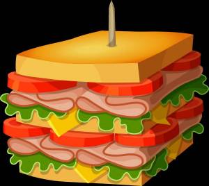 Раскраска бутерброд для детей #35 #228739