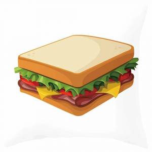 Раскраска бутерброд для детей #37 #228741