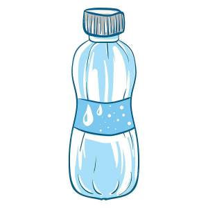 Раскраска бутылка для детей #2 #228822