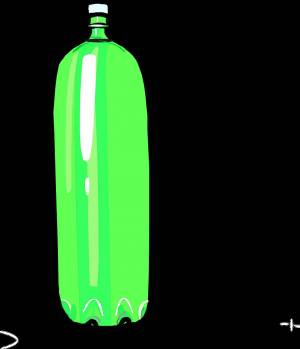Раскраска бутылка для детей #32 #228852