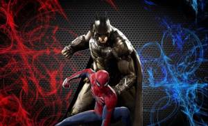 Раскраска бэтмен и человек паук #7 #229684