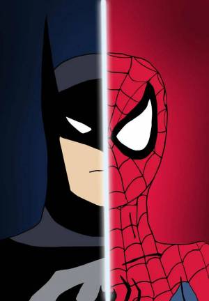 Раскраска бэтмен и человек паук #13 #229690