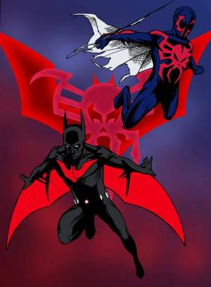 Раскраска бэтмен и человек паук #14 #229691