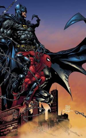 Раскраска бэтмен и человек паук #15 #229692