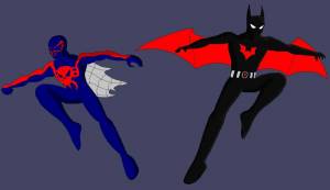 Раскраска бэтмен и человек паук #21 #229698