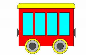 Раскраска вагон для детей #3 #230781