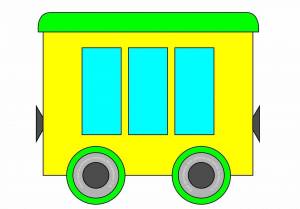 Раскраска вагон для детей #8 #230786