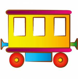 Раскраска вагон для детей #21 #230799