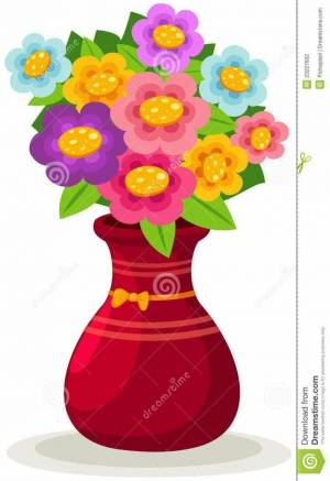 Раскраска ваза с цветами для детей #33 #231228