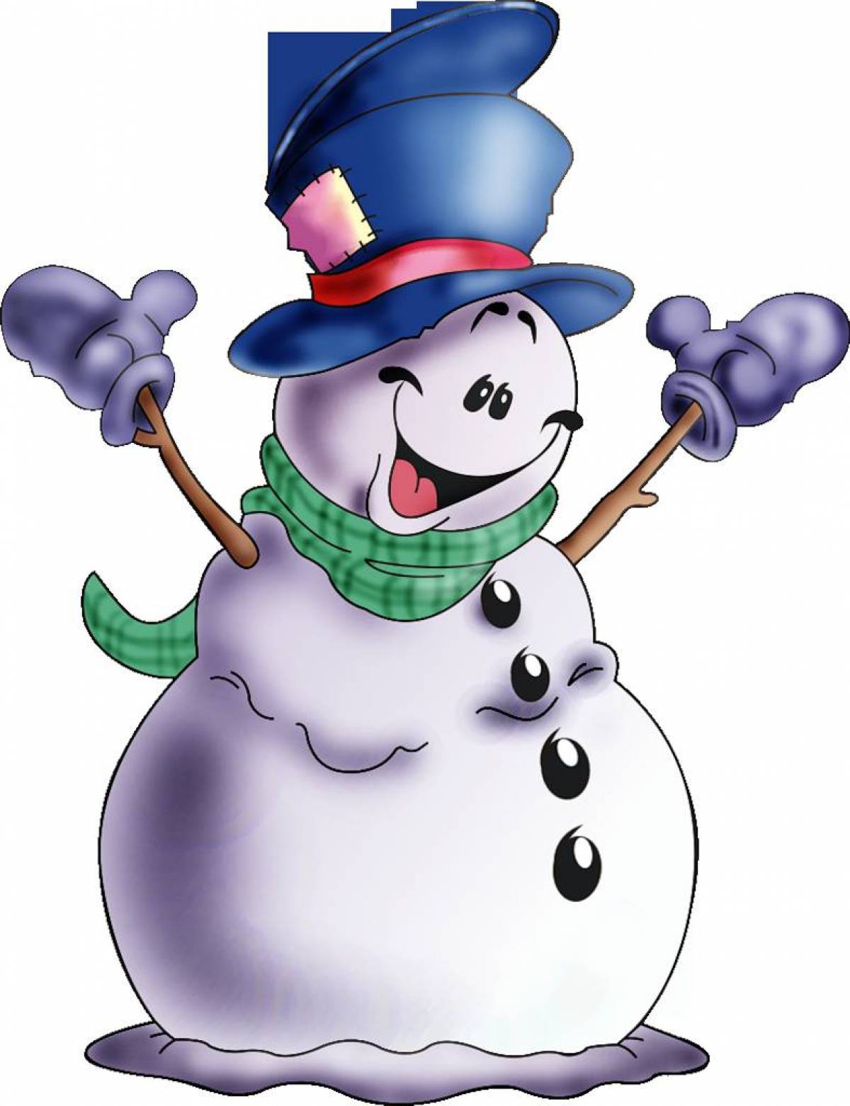 Веселый снеговик #35