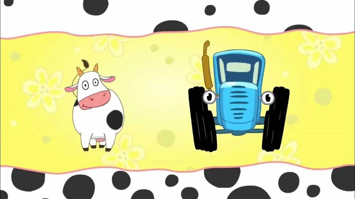 Видео синий трактор #9