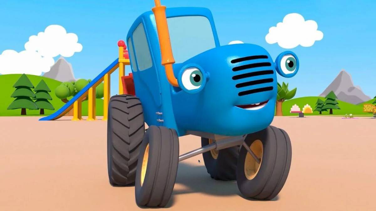 Видео синий трактор #14