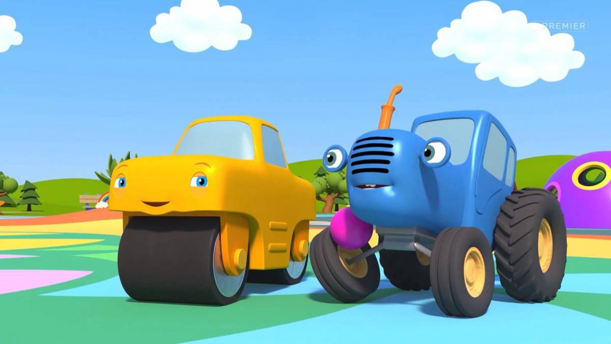 Видео синий трактор #17