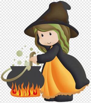 Раскраска ведьма для детей #7 #232894