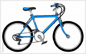 Раскраска велосипед картинка для детей #7 #233365
