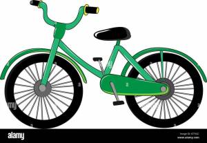 Раскраска велосипед картинка для детей #11 #233369