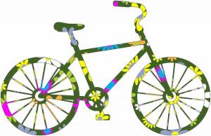 Раскраска велосипед картинка для детей #14 #233372