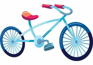Раскраска велосипед картинка для детей #15 #233373