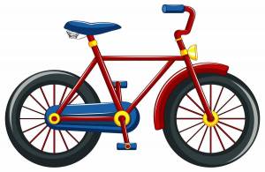 Раскраска велосипед картинка для детей #24 #233382