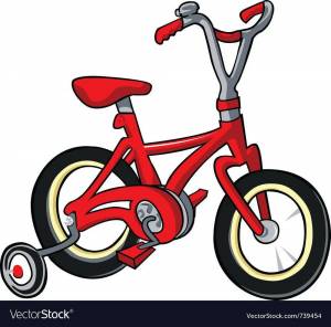 Раскраска велосипед картинка для детей #25 #233383