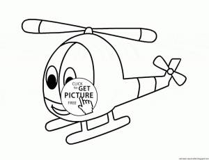 Раскраска вертолет для детей 3 4 лет #3 #233936