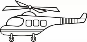 Раскраска вертолет для детей 3 4 лет #8 #233941