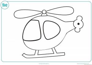 Раскраска вертолет для детей 3 4 лет #9 #233942