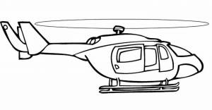 Раскраска вертолет для детей 3 4 лет #11 #233944