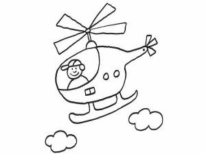 Раскраска вертолет для детей 3 4 лет #28 #233961