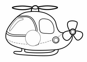 Раскраска вертолет для детей 3 4 лет #34 #233967