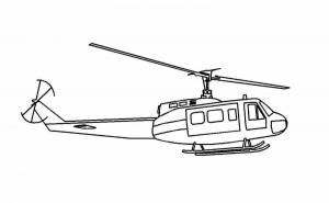 Раскраска вертолет для детей 6 7 лет #18 #233987
