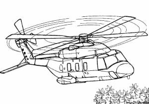 Раскраска вертолет для мальчиков #12 #234020