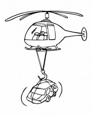 Раскраска вертолет для мальчиков #20 #234028