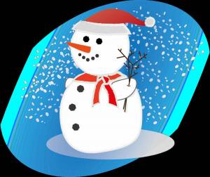 Раскраска веселый снеговик #10 #234346