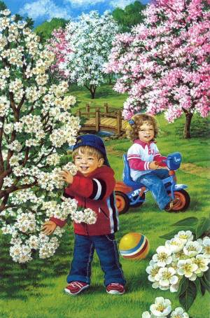 Раскраска весенние для детей #16 #234388