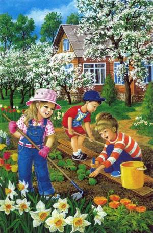 Раскраска весенние для детей #23 #234395