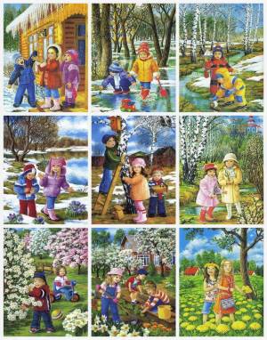 Раскраска весна для детей 5 6 лет #24 #234435