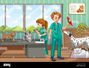 Раскраска ветеринар для детей #28 #234618