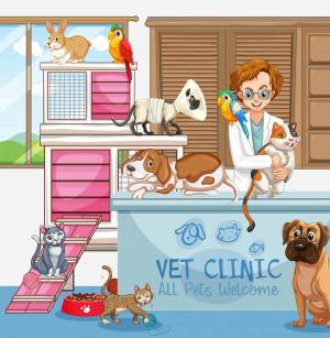 Раскраска ветеринар для детей #30 #234620